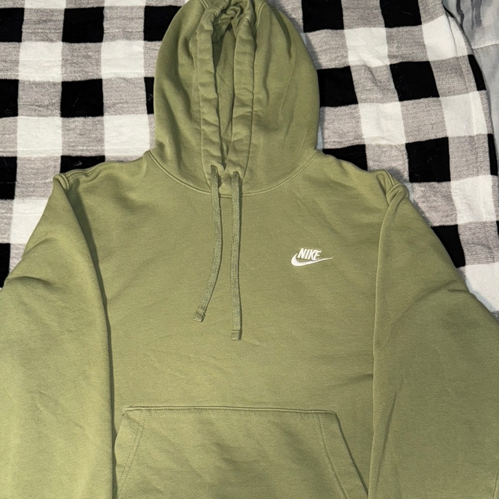 Nike Green Sweatshirt with Signature Swoosh